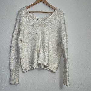 DKNY Vneck Knit Sweater